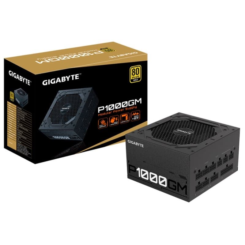 Fonte de alimentação Gigabyte 1000W 80 Plus Gold