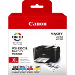 Tinteiro Original Canon PGI1500XL Pack de 4 cores