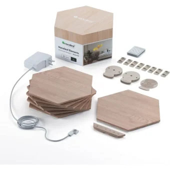 Nanoleaf Painéis de Luz Elements Hexágonos Starter Kit Pack 7x