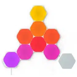 Nanoleaf Painéis de Luz Led Hexágonos Starter Kit Pack 9x