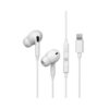 Auriculares Halfmman Smart In-Ear Lightning com Microfone Branco