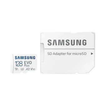 Micro SD Samsung EVO Plus 2021 128Gb XC com Adaptador Classe 10/130MBs