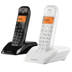 Telefone Motorola S1202 Pack 2 Branco e Preto