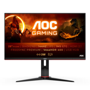 Monitor AOC IPS 28" UHD 4K 1MS 144HZ U28G2XU2/BK