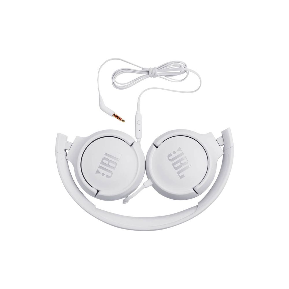 Auscultadores JBL Tune 500 Com Microfone Jack 3.5 Brancos - Image 3