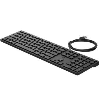 Teclado HP 320K Wired Keyboard Preto