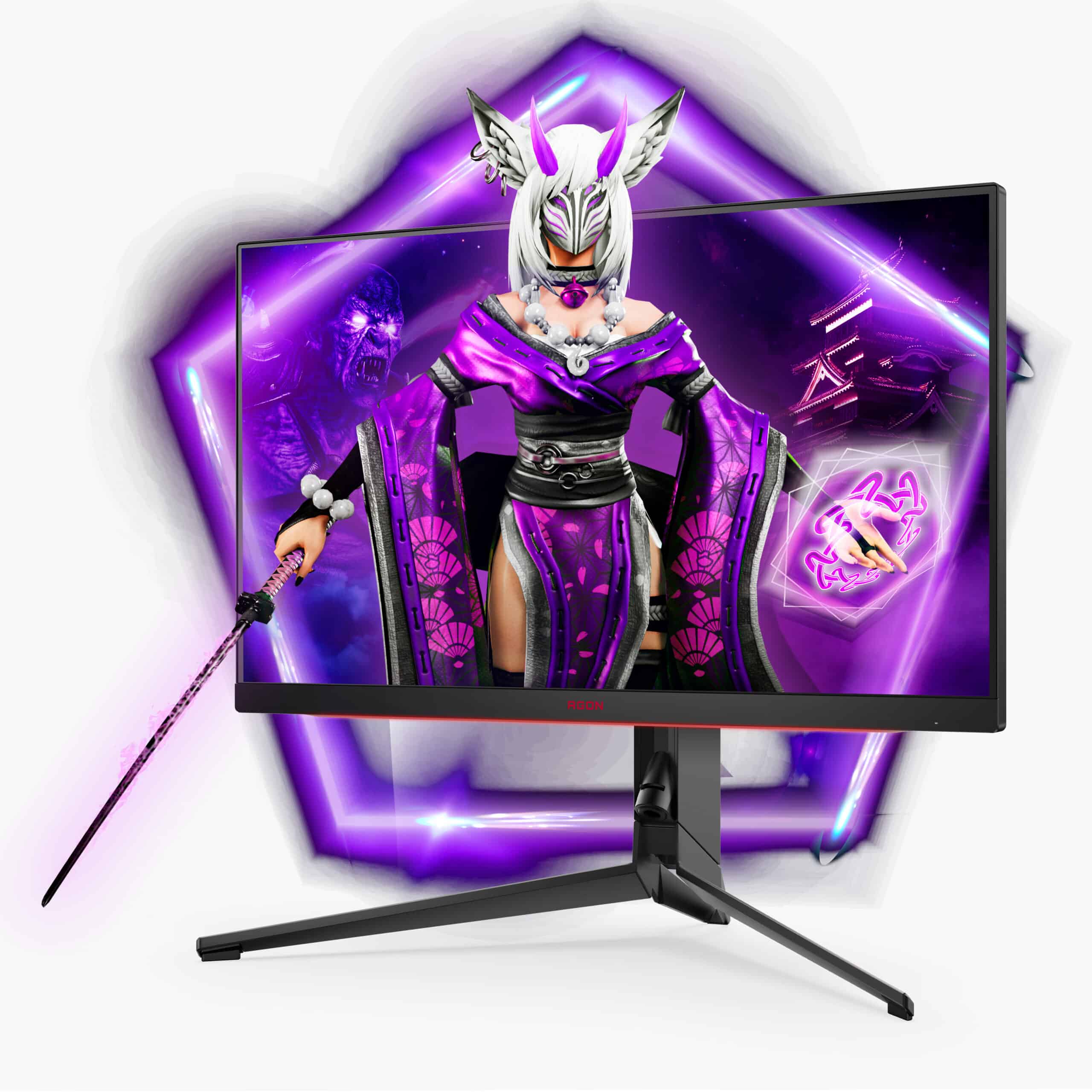 Monitor Gaming AOC AGON PRO 27" AG274QXM IPS QHD 170Hz Hdmi DP Usb-C Colunas HAS PIVOT 1ms - Image 2