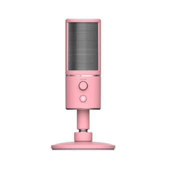 Microfone Gaming Razer Seiren X Quartz Rosa