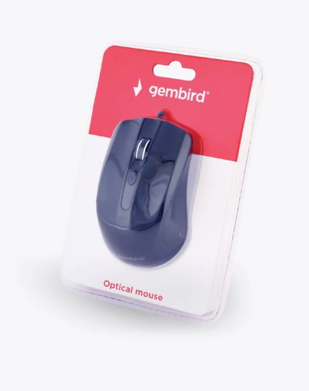 Rato Gembird USB 2.0 1200Dpi 4 Botões Comfort Preto - Image 2