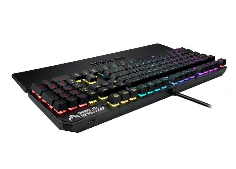 Teclado Gaming Asus TUF Gaming K3 USB Qwerty Espanhol Cinzento - Image 10