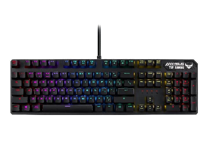 Teclado Gaming Asus TUF Gaming K3 USB Qwerty Espanhol Cinzento - Image 2