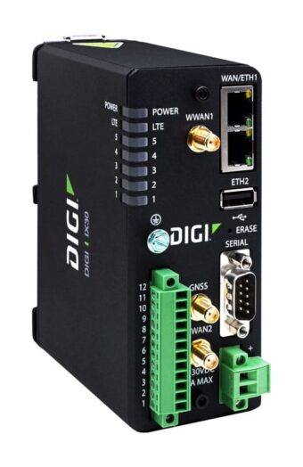 Router Industrial Digi IX30 - LTE Cat 4/3G/2G GNSS RS232 Controlo Remoto de Dispositivos