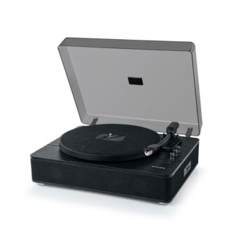 Gira-Discos MUSE MT-106WB Bluetooth USB 33-45-78 RPM Usb Vintage Preto