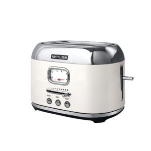 Torradeira Muse MS-120SC Vintage 2 Tostas Branca