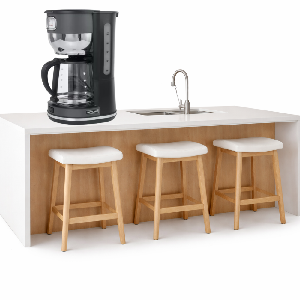 Maquina Café de Filtro Muse MS-220DG Vintage Prateado e Cinza Escuro