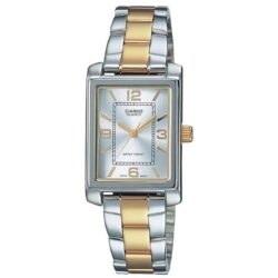 Relógio Analógico Casio Collection Women LTP-1234PSG-7AEG 32mm Prata e Dourado