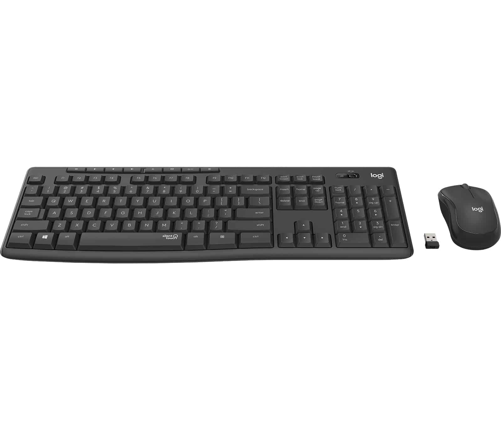 Conjunto Logitech MK295 Silent Teclado + Rato sem fios 2.4 GHz Português Grafite - Image 2