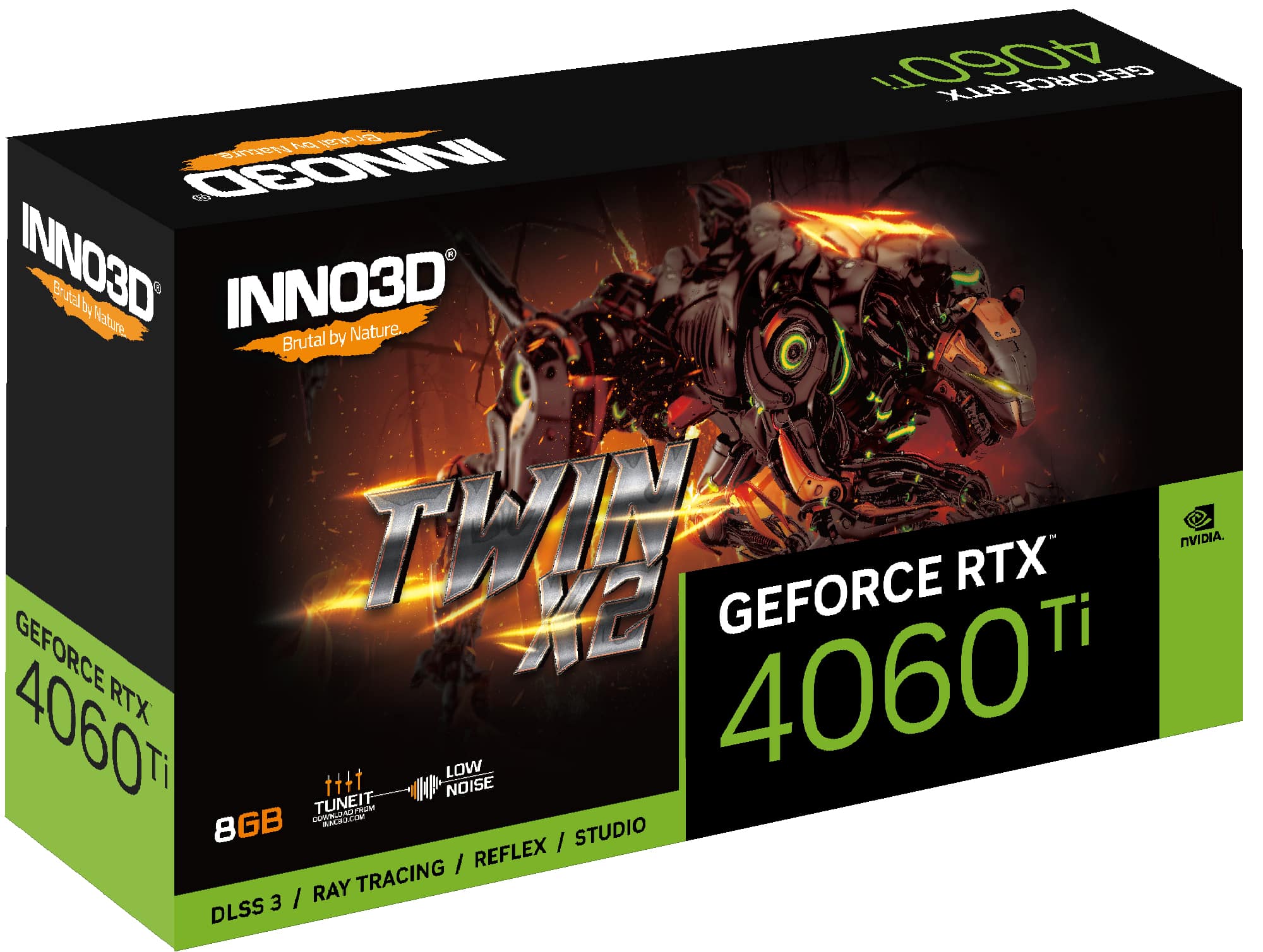 Placa Gráfica Inno3D RTX 4060TI Twin X2 8GB - Image 3
