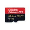Cartão de memória SanDisk Extreme Pro 256Gb UHS-I A2 V30  UHS-I U3 Class10 + adaptador microSDXC para SD