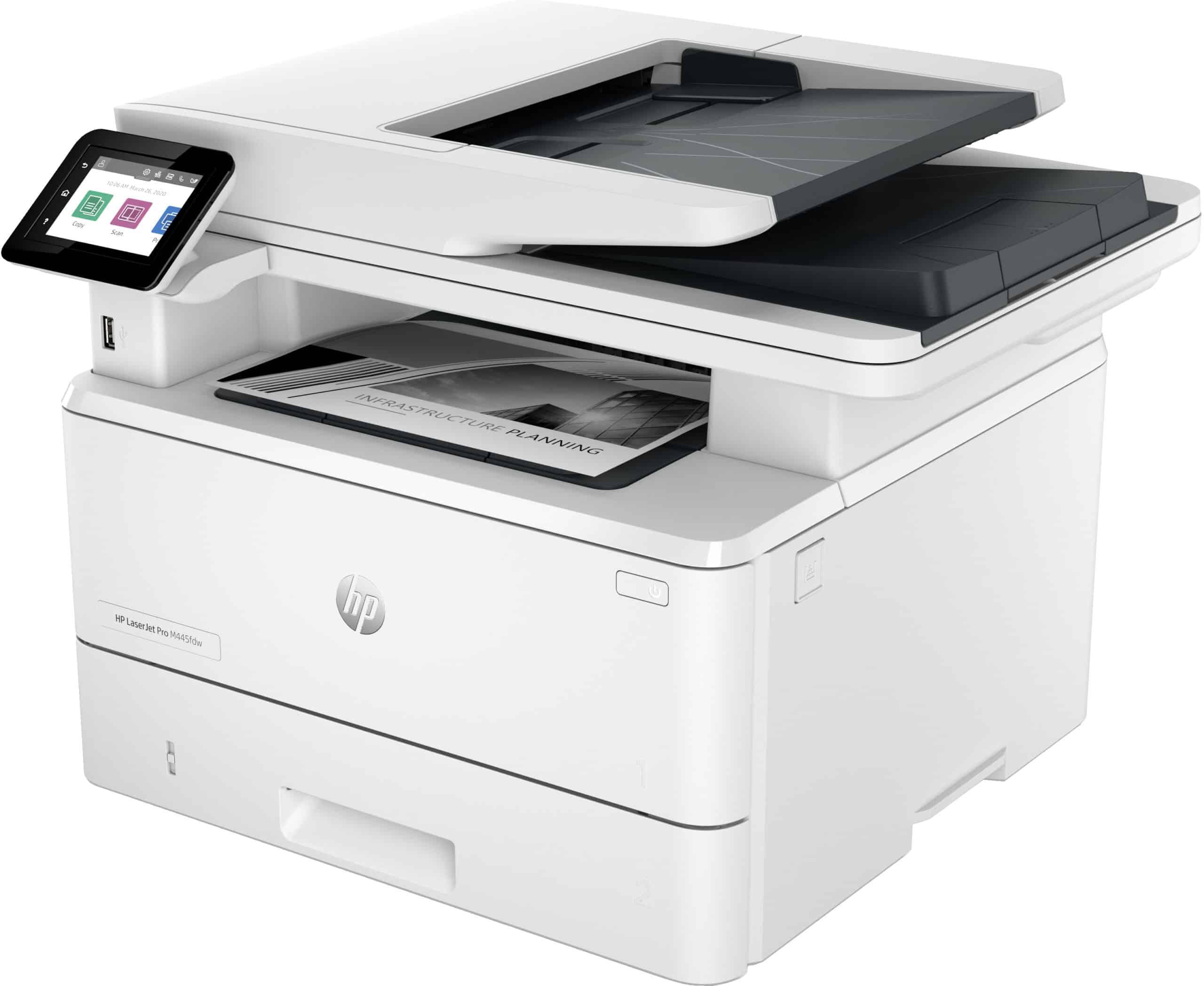 Impressora HP Multifunções Monocromo Laserjet Pro MFP 4102FDW WiFi Fax Duplex Branca - Image 2