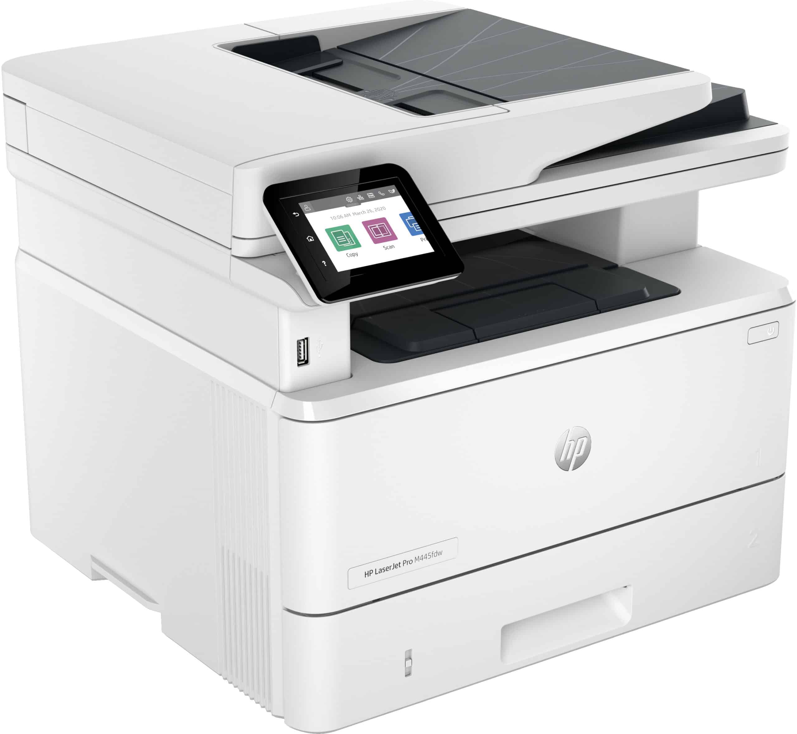 Impressora HP Multifunções Monocromo Laserjet Pro MFP 4102FDW WiFi Fax Duplex Branca - Image 3