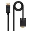Cabo Nanocable Displayport Para Vga Macho 2Metros Preto