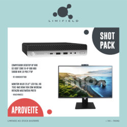 ShotPack – Computador Desktop HP 600 G3 MiniPC + Monitor Nilox 23.8″ Led Full HD 75Hz 4ms Hdmi Vga