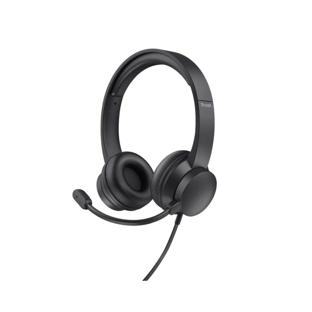 Auscultadores Trust HS-201 USB com Microfone USB Preto