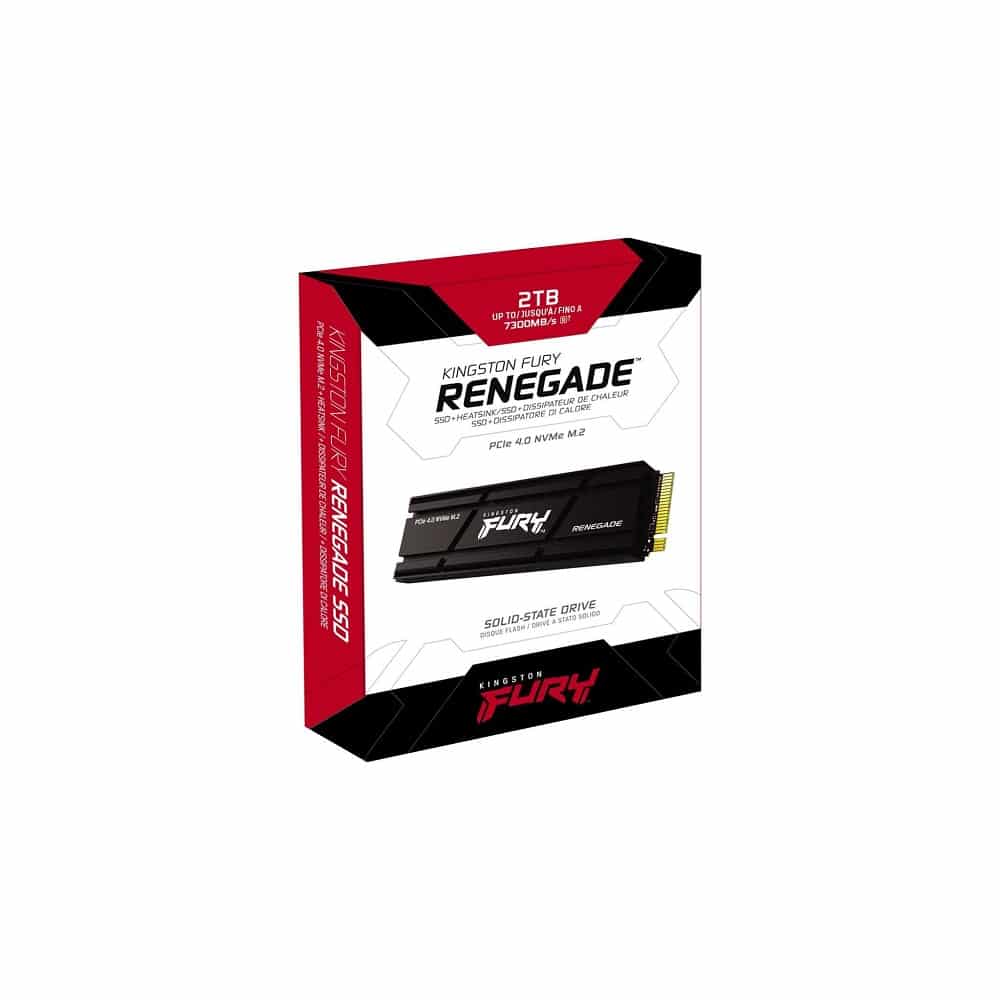 Disco SSD Kingston FURY Renegade 2Tb M.2 PCIe 4.0 NVMe com dissipador - Image 2