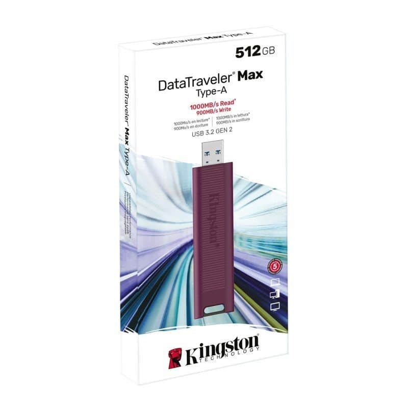 Pen Drive Kingston DataTraveler Max 512Gb USB 3.2 Type A 1000R-900W