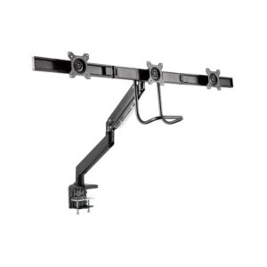 Suporte para 3 Monitores Gembird Ajustável e facilidade de Movimento suporte até 27" e 7 Kg