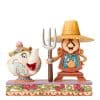 Figura Enesco! Din Don e Mrs Potts - Disney
