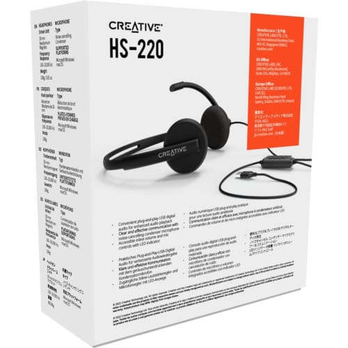 Creative Sys, fone de ouvido Creative Hs-220 Bk Ww - Image 4