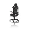 Cadeira noblechairs EPIC Real Leather - Preto / Branco / Ve