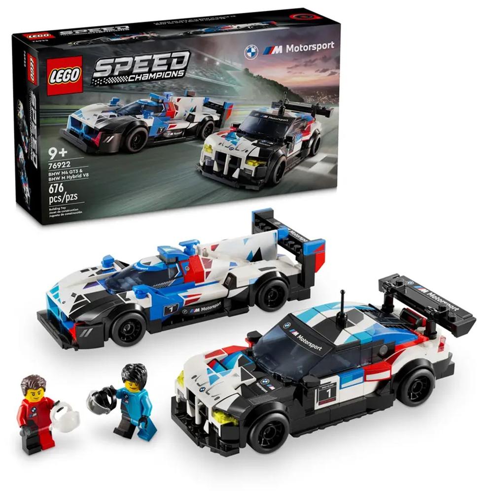 LEGO Speed Champions Carros de Corrida BMW M4 GT3 e BMW M Hybrid V8 - 76922