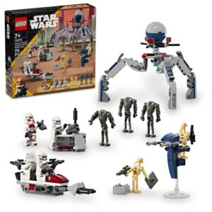 LEGO Star Wars(TM) Pacote de Combate Clone Trooper(TM) e Battle Droid(TM) - 75372.