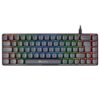 Teclado Mecânico GAMIAC TKL RGB69G SF Kailh Vermelho Preto Cinzento