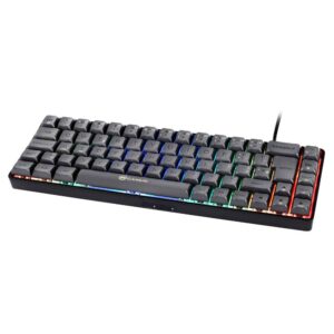 Teclado Mecânico GAMIAC TKL RGB69G SF Kailh Vermelho Preto Cinzento
