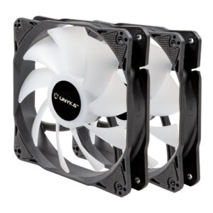 Dissipador Liquido Unykach Aquastorm 240 2 Ventiladores de 120mm RGB Visualização Temperatura CPU Tubo de 350mm