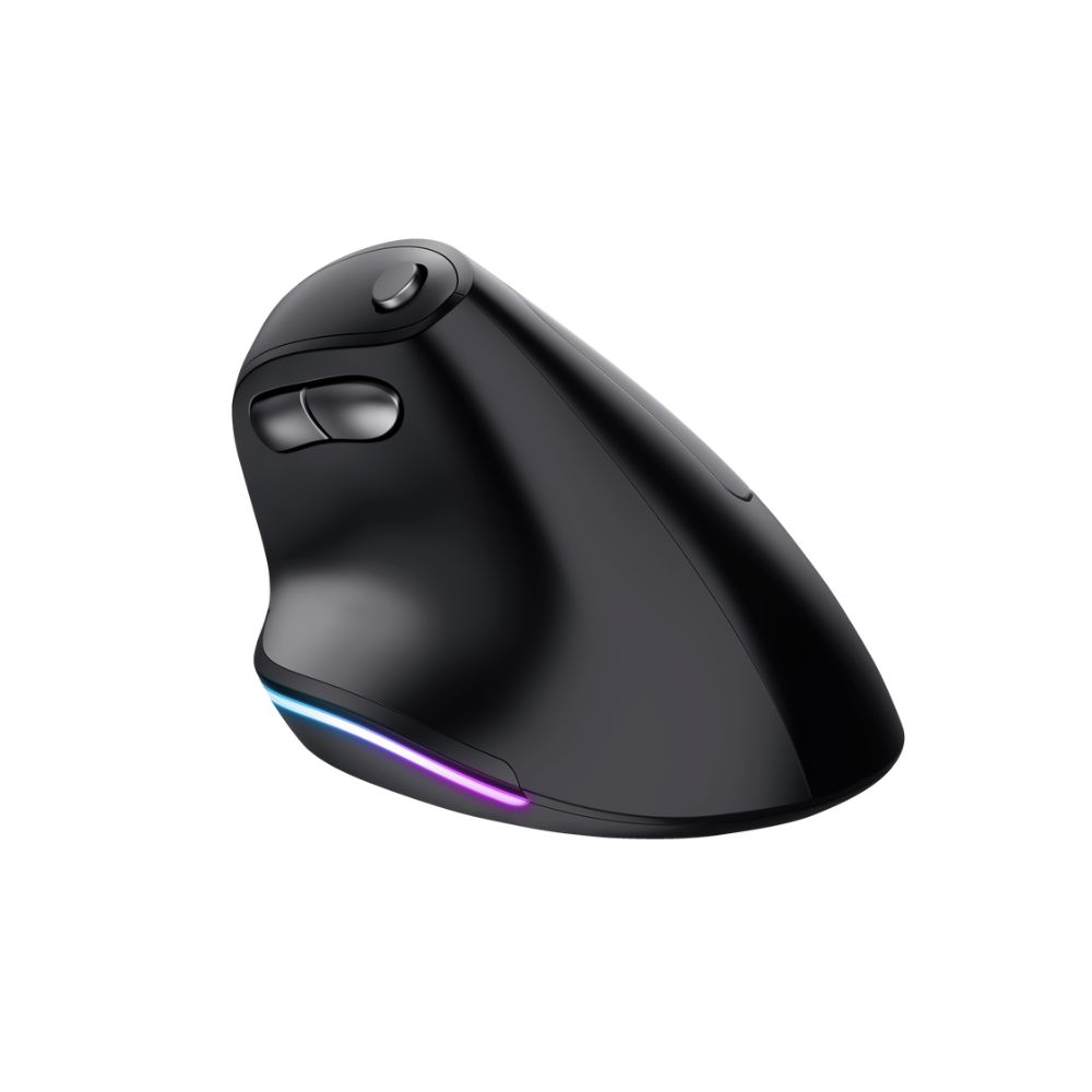 Rato Ergonomico Trust Bayo Tecnologia Silent Click - 6 Botões - Bateria recarregavel por USB-C - Preto - Image 5