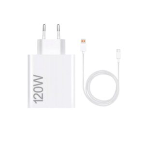 Carregador de Parede Xiaomi 120W HyperCharge Combo + USB Tipo-C 120W