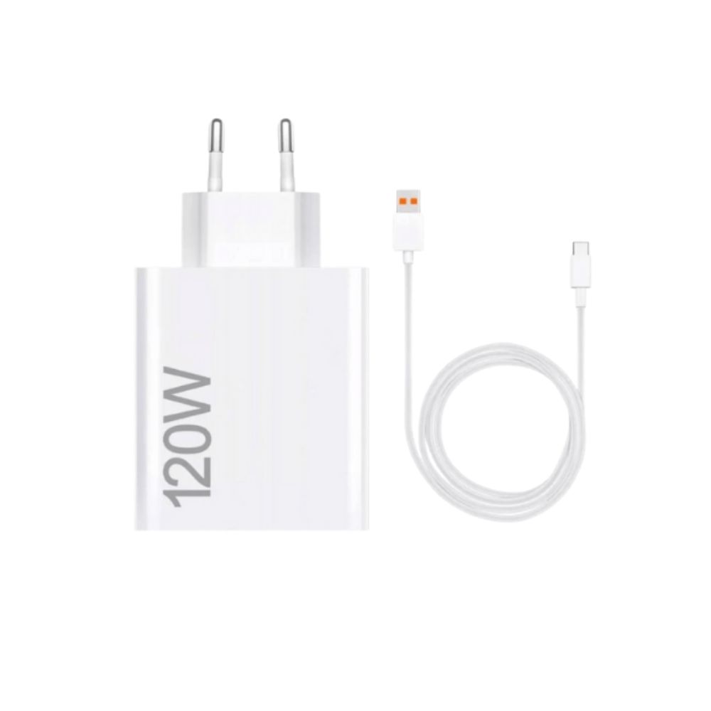 Carregador de Parede Xiaomi 120W HyperCharge Combo + USB Tipo-C 120W