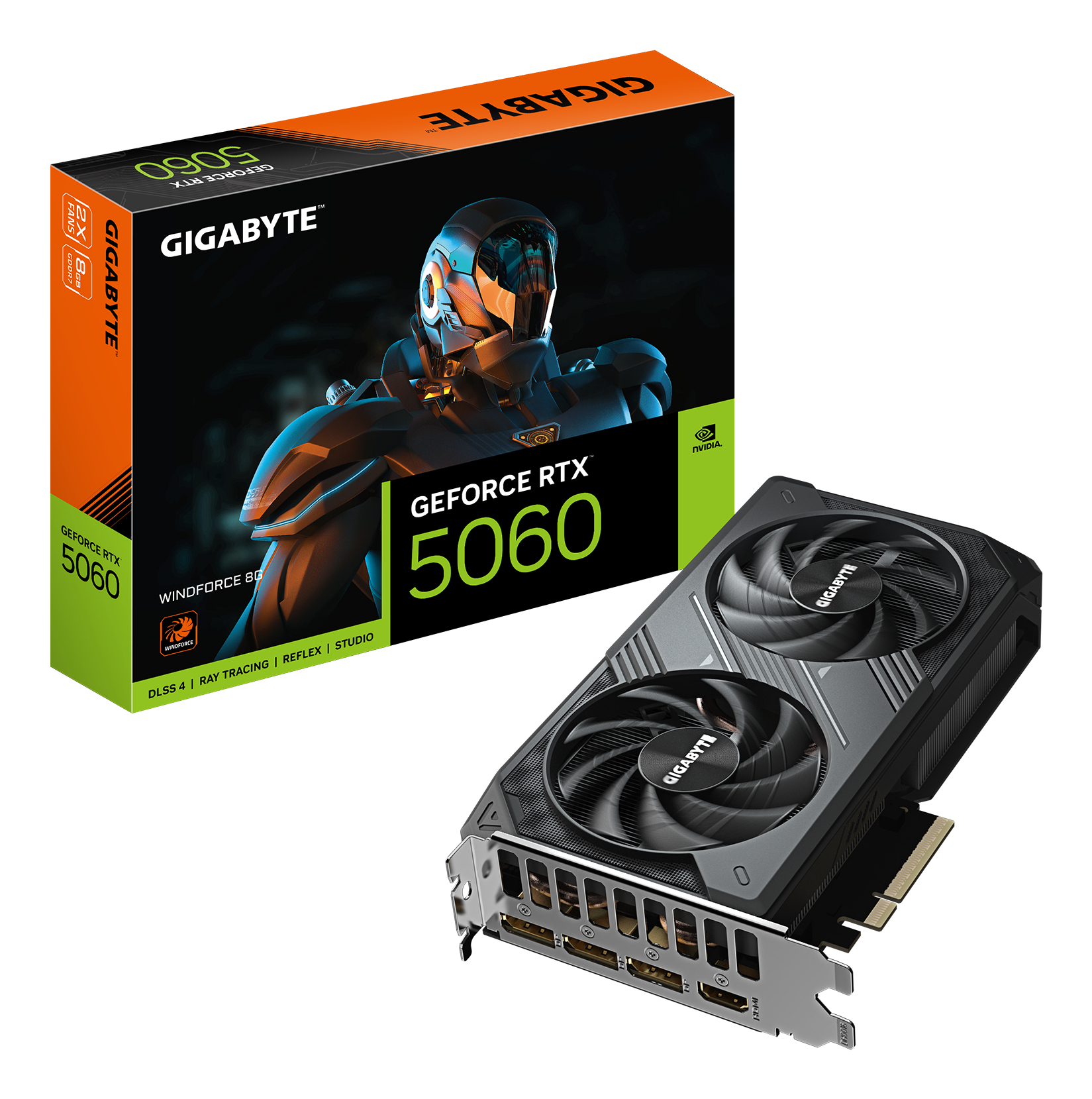 Placa Gráfica Gigabyte RTX 5060 Windforce 8GB