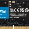 Memoria RAM Crucial 16GB DDR5 4800MHz CL40 SoDimm