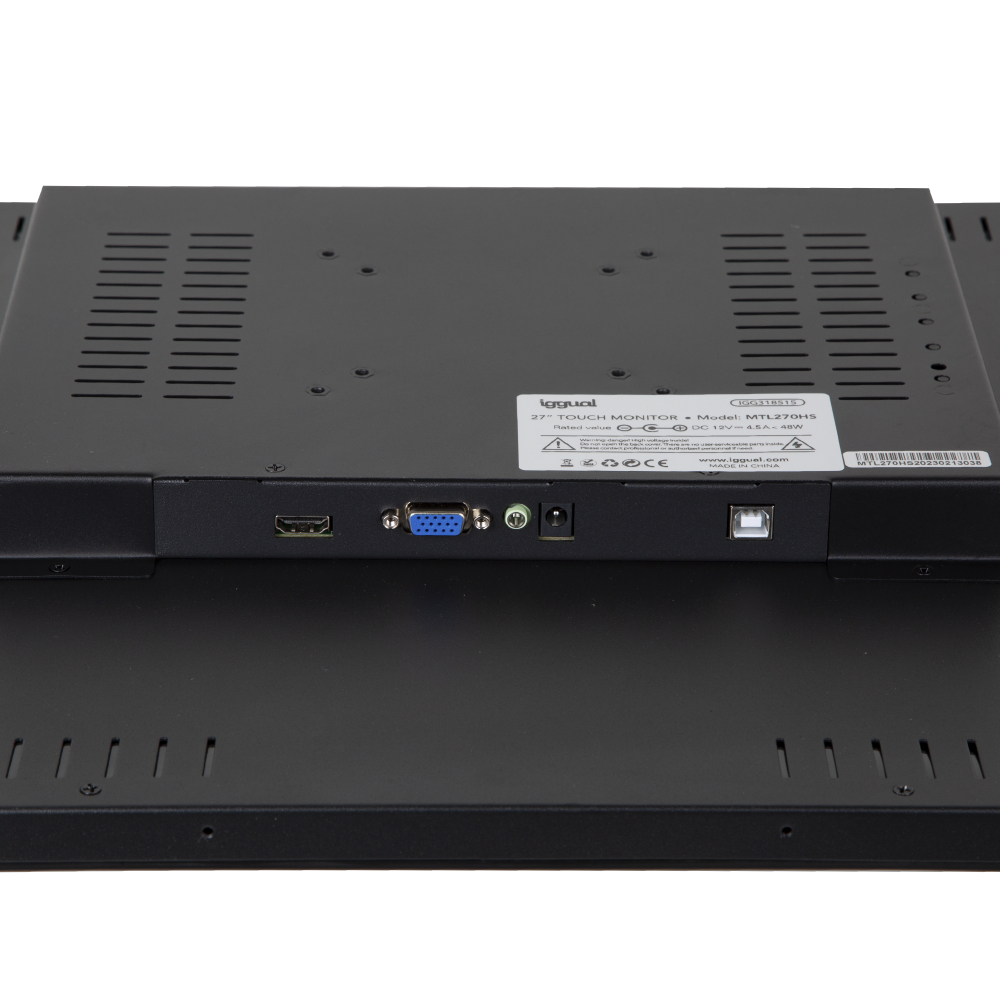 Monitor LED táctil - Touch capacitivo FHD 27" Metálico IP65 - Vesa 100x100 - Vga - Hdmi - USB-B - Image 6