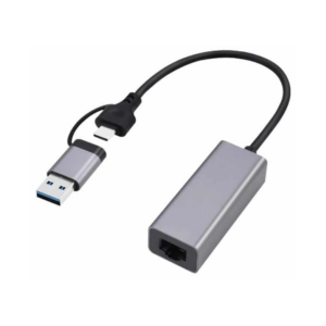 Adaptador Gembird A-USB3AC-LAN2G-01 USB3.0 e Type-C para RJ Gigabit