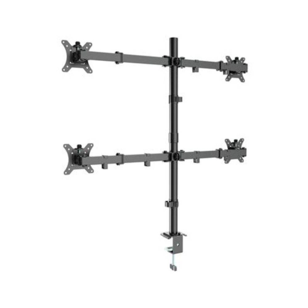 Suporte para 4 Monitor Gembird Ajustável de Secretária permite rodar inclinar e girar 13" a 32" - Image 2