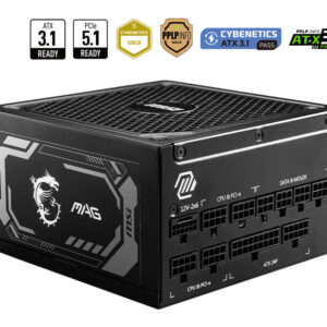 Fonte de Alimentação MSI MAG A1250GL 1250W 80+ Gold
