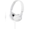 Auriculares Sony MDRZX110APW com Microfone Jack 3.5mm Branco