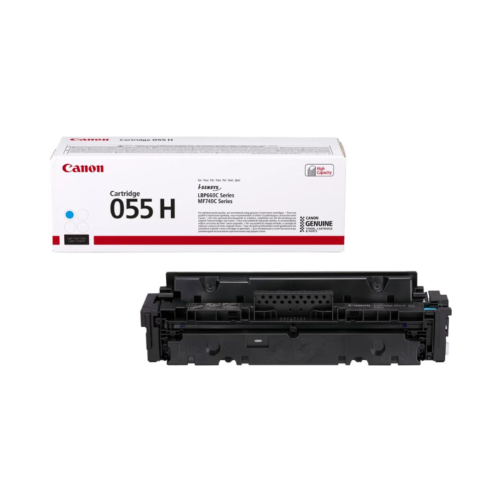 Toner Compatível Canon 055H Ciano 3019C002/3015C002 e HP W2031X/W2031A